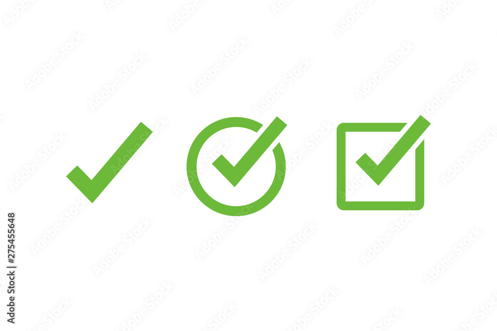 Poster check mark icon symbols vector. symbol for web site computer and mobile vector.