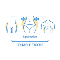 Liposuction concept icon