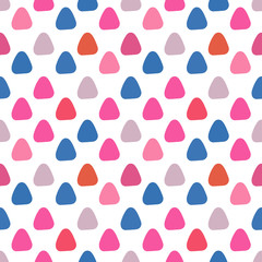 Cute abstract triangle seamless pattern. Vector illustration.