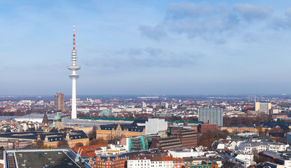 Radio telecommunication tower of Hamburg