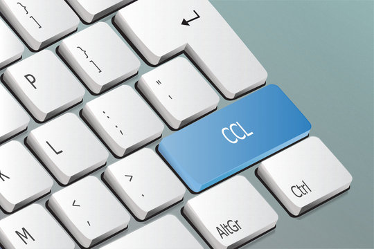 CCL written on the keyboard button