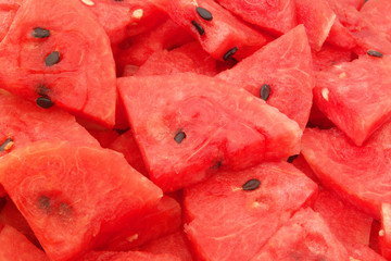 Sliced watermelon background