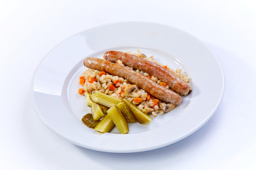sausage with cereal