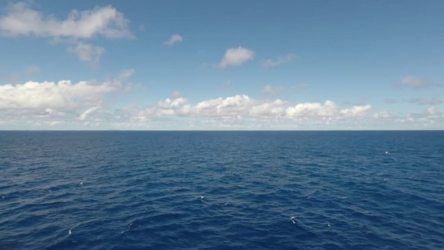 Watching the sea go by from a cruise ship
