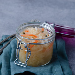 Traditional fermented foods -  sauerkraut, kimchi with carrot, beet, brassica rapa  for  health  and disease prevention. 