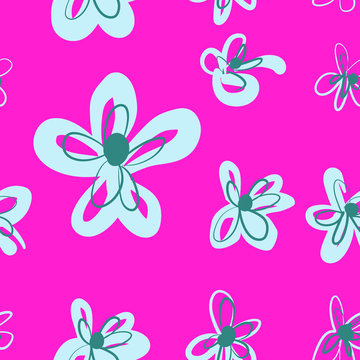 Abstract flower image, template.