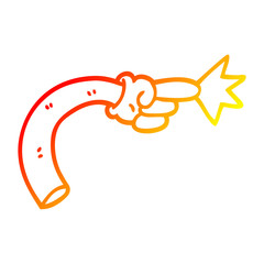 warm gradient line drawing cartoon arm gesture