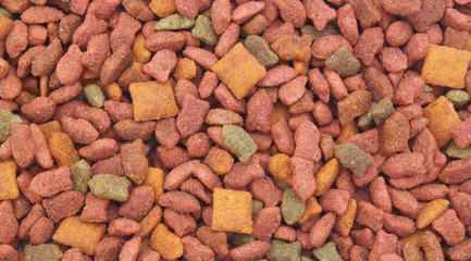 Cat food as background