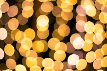 Defocus of the colorful Bokeh background