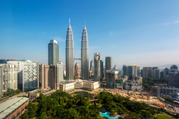 Foto auf Acrylglas Kuala Lumpur Skyline von Kuala Lumpur am Morgen, Malaysia, Kuala Lumpur ist die Hauptstadt von Malaysia