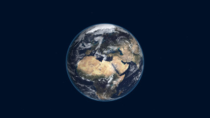 planet earth seen from satellite