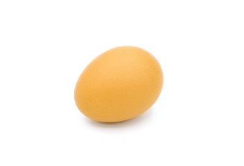 Egg isolated with white background, Closeup raw egg
