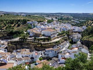 Ronda, view from the top on Ronda and surroundings, Spain, Andalucia