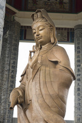 The statue of the Kuan Yin at The Kek Lok Si Temple "Temple of Supreme Bliss" a Buddhist temple situated in Air Itam in Penang
