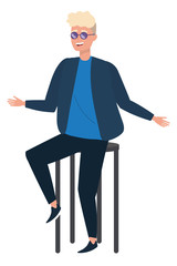 Isolated man design vector illustrator