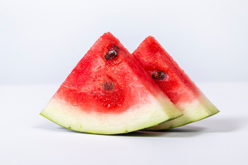 Cold watermelon slices