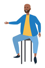Isolated man design vector illustrator