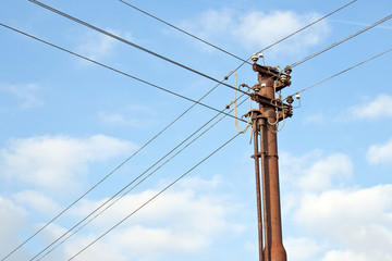 Old electric pole