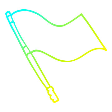 recommend clip art: cold gradient line drawing cartoon flag
