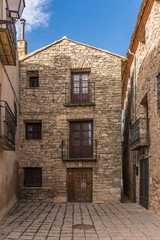 Streets and houses of the medieval village of Medinaceli in the province of Soria (Spain)