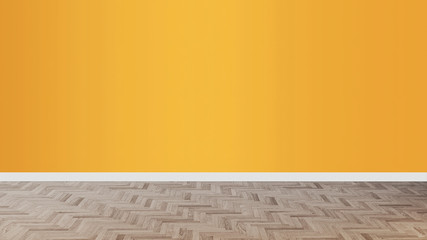 Abstract room, background with wooden floor and copy space