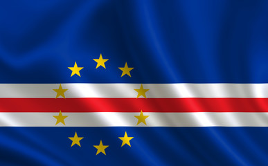 An image of the flag of the Cape Verde. Series 