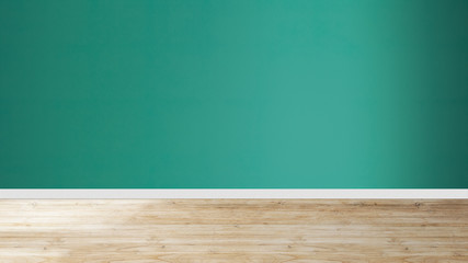 Abstract room, background with wooden floor and copy space