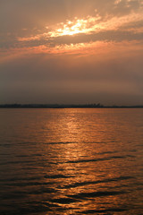 Fototapeta premium Sun and River