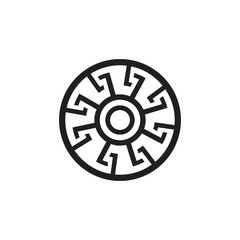 Medallion logo design vector template