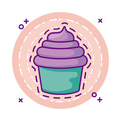 patch of sweet cupcake icon