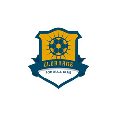 Football club logo design vector template