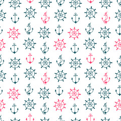 Seamless marine pattern
