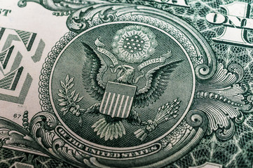 Porträt auf der 1 US Dollar Banknote 