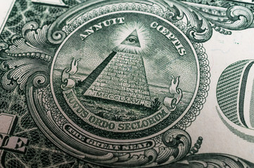 Porträt auf der 1 US Dollar Banknote 