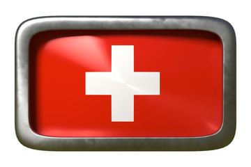 Obraz premium Switzerland flag sign