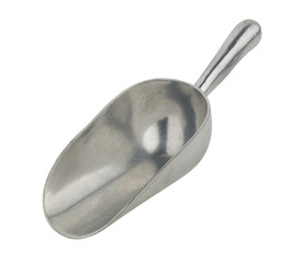 aluminum scoop isolated on white background