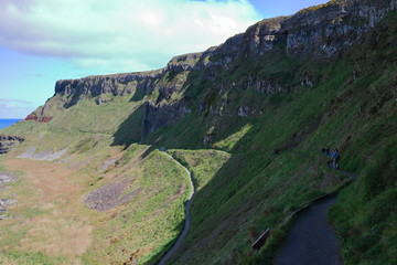 Beautiful Irish cliffs overlooking the sea
