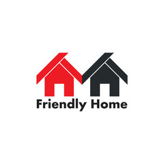 friendly home cute decoration vector