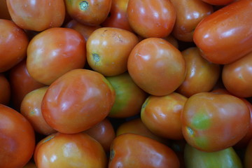 Fresh tomato in the vegetable market