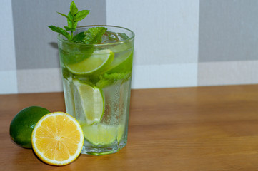 Mojito cocktail on the table