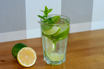 Mojito cocktail on the table