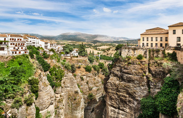 View on the old town of Ronda, Spain