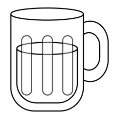 Glass of beer vector illustrator