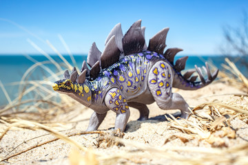 Dinosaur on beach