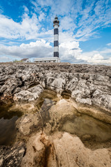 Artrutx Lighthouse in Minorca, Spain.
