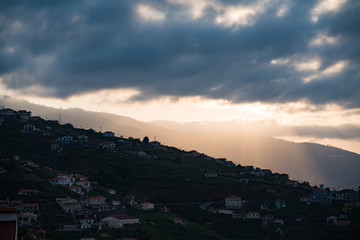 Madeira Sunris dramatic sky light rays