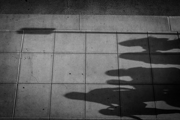 shadows of people