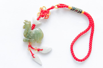 Zodiac Chicken Jade Pendant. Lucky mascot.