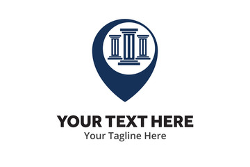 law logo unique simple logo creative design in flat style with color . justice logo creative simple logo for lawyer identity and business