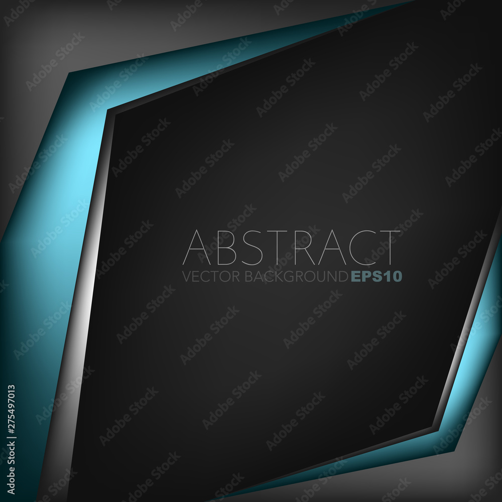 Poster green vector abstract background with place for your text